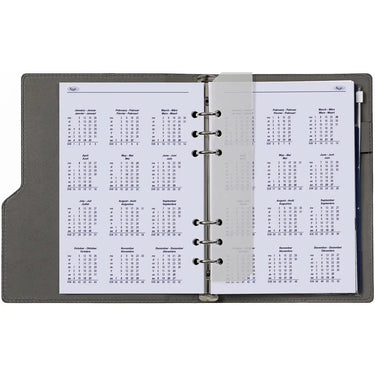 6306-26 210 x 144 mm A5 6 Ring Diary Refills Weekly Complete Set EN DE FR NL 2026